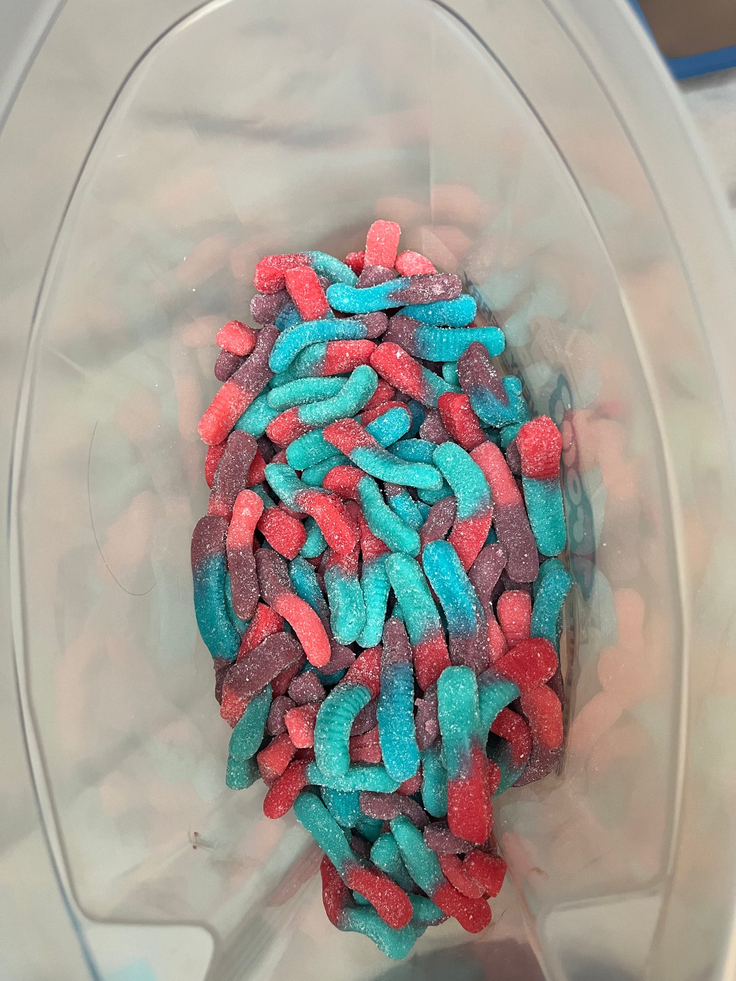 Chamoy Trolli Sour Bite Gummy Worms Very Berry Blast